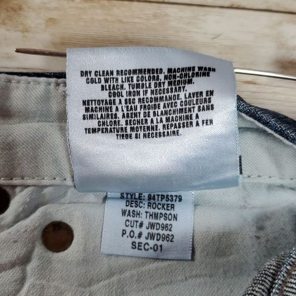 Joe's‎ Jeans Sz 29 Rocker Style Thompson Wash Boot Cut Faded Dark Wash - Picture 11 of 13